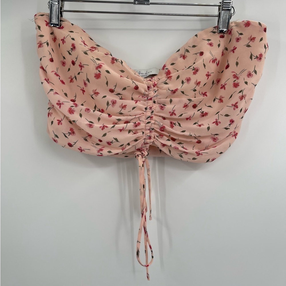 l'academie revolve floral cropped mini buster going out top size medium